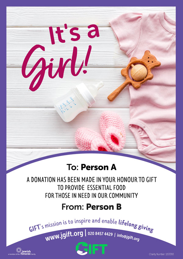 GIFT Baby Girl Certificate