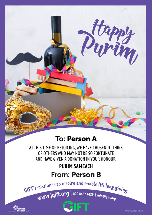 GIFT Happy Purim Certificate