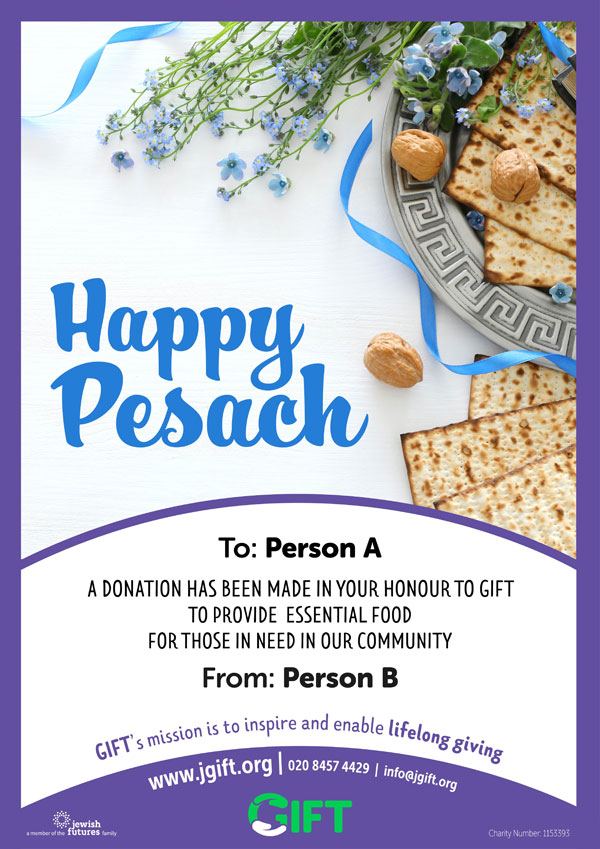 GIFT Happy Pesach Certificate