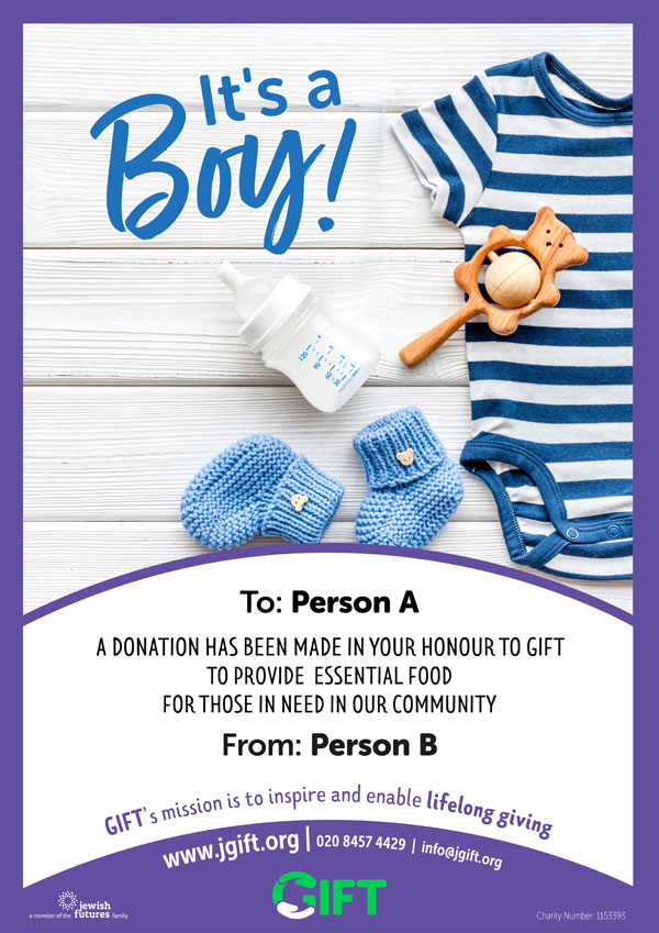 GIFT Baby Boy Certificate