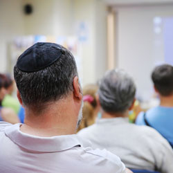 Jewish adults in classroom