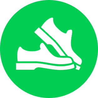 Gently worn shoes icon