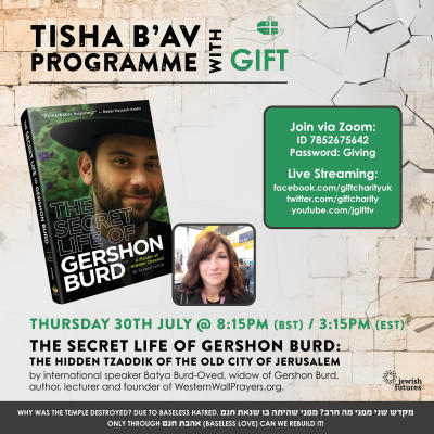 Tisha B'av Programme with GIFT 