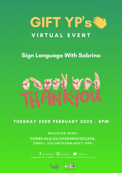 YP event - Sign Language with Sabrina 