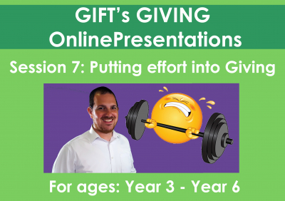 Putting effort into Giving (Duration - 11 minutes)