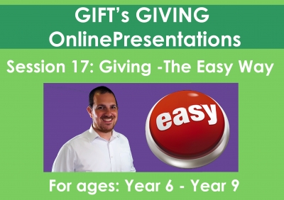 Giving -The EASY way (Duration 13 minutes)